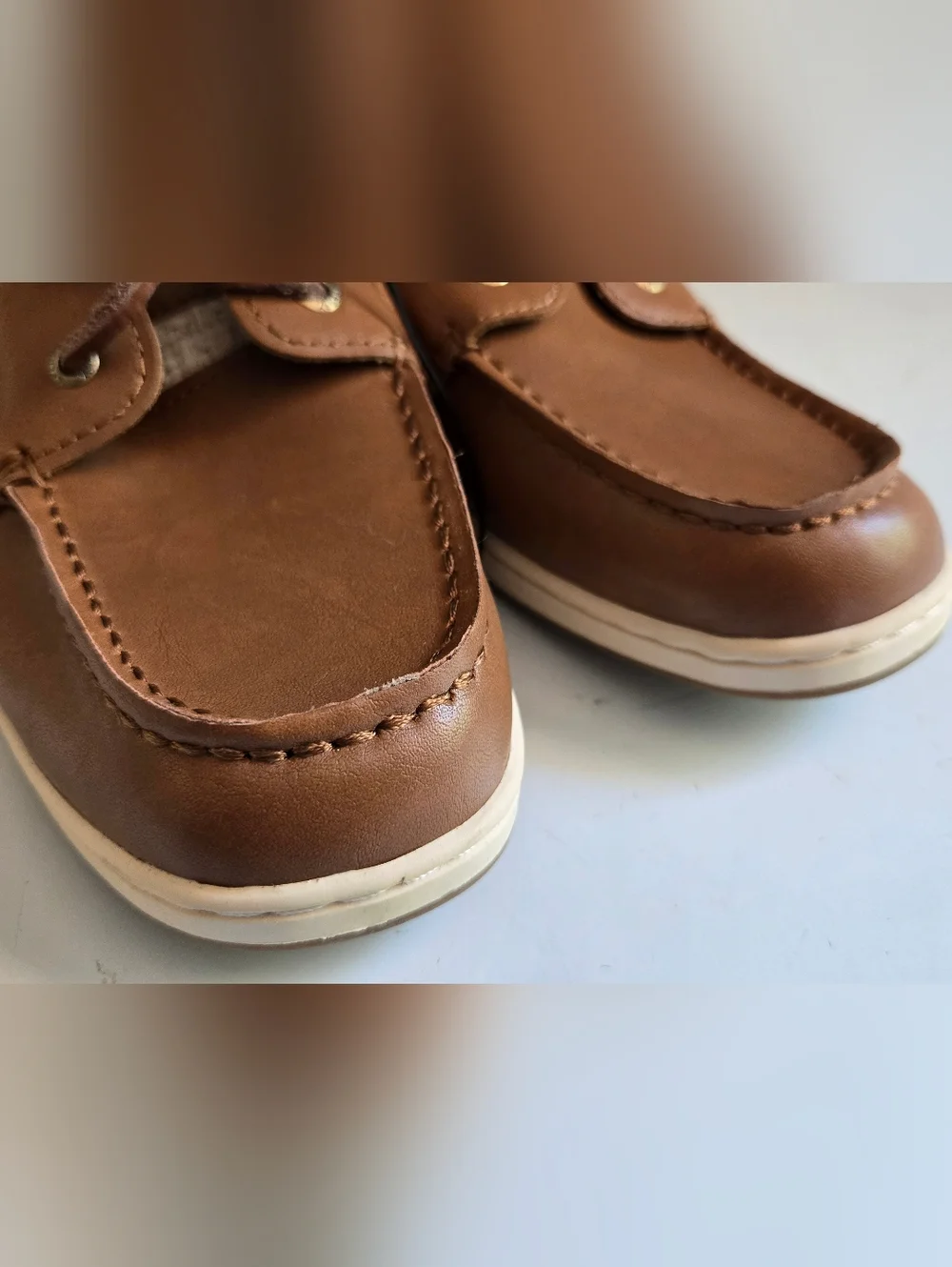 Sperry Halefish Boat Shoes Womens 6 Linen Leather Brown Nautical Comfort Casual - Picture 7 of 10
